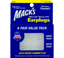 Силиконовые беруши Mack s Pillow Soft Silicone Putty (12 штук)