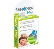 Полипропиленовые беруши для сна SANOHRA max (12 шт = 6пар)